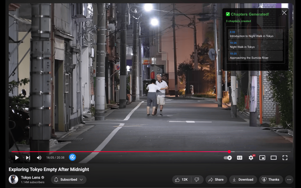 Chapters360 Chrome Extension in YouTube Studio